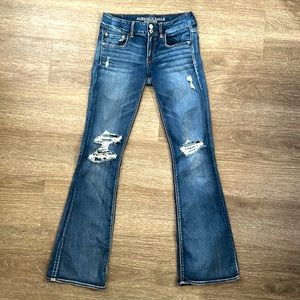 American Eagle artist flare jeans